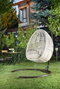 Hanah Home Silla Columpio Individual de Jardín en Crema